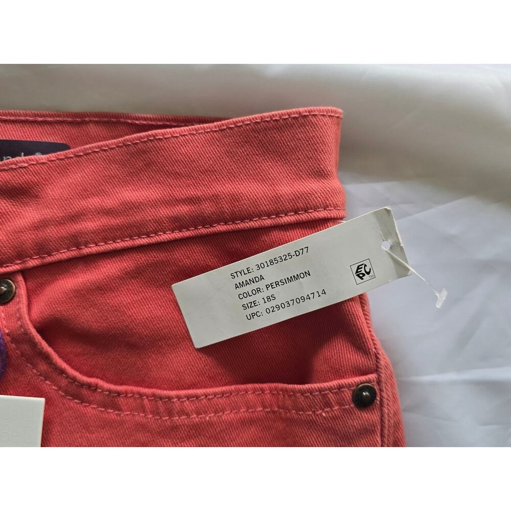 NWT Gloria Vanderbilt Straight-Leg Jeans in Persimmon - Picture 6 of 8